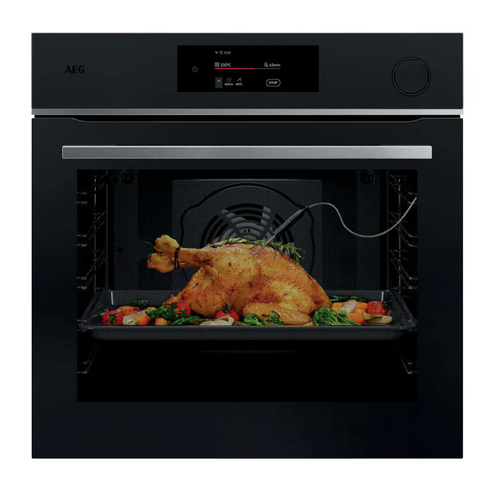 AEG SteamCrisp Pyrolytic Electric Oven - TR7PB731ST