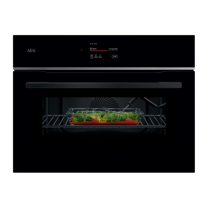 AEG 8000 Series CombiQuick Compact Oven with Microwave - TK8NK721B