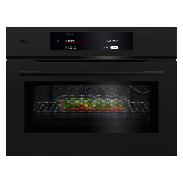 AEG 9000 Series CombiQuick Compact Oven with Microwave - NKK9N821T
