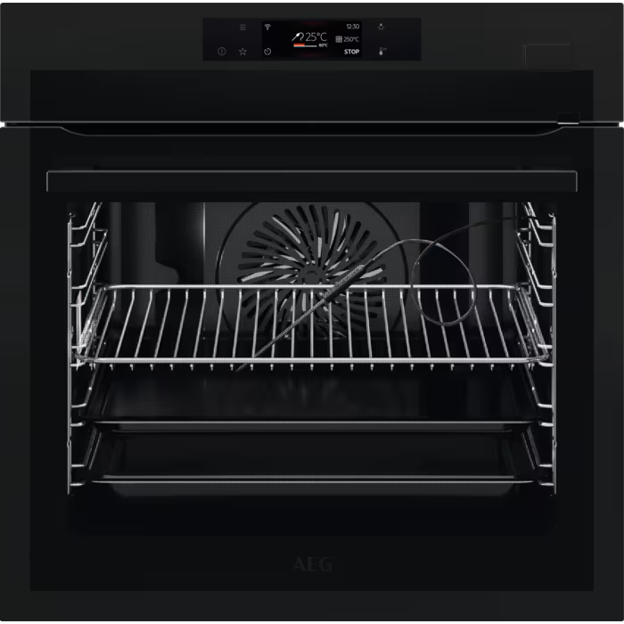 AEG Matt Black Integrated / Built-in Electric Steam Oven - BSE778380T