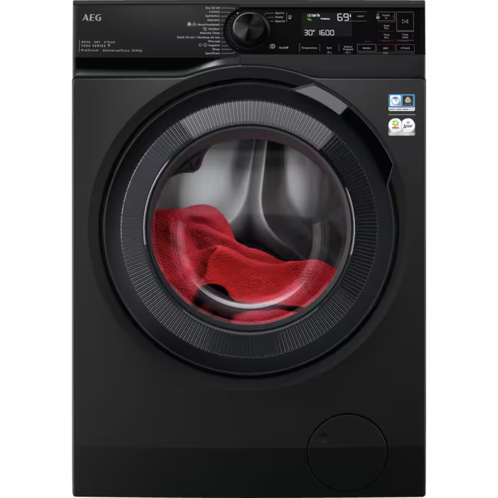 AEG 7000 Series Freestanding Washer Dryer - Black - 10 + 6 kg - 1400RPM - A RATED - LWR7416U6UD