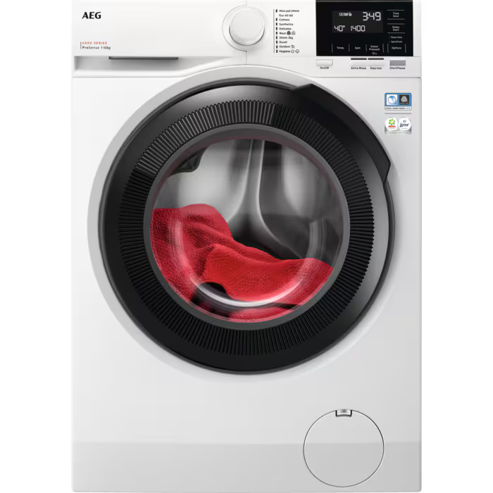 AEG 6000 Series Front loader Washing Machine - White - 10kg - 1400RPM - A RATED - LFR61144B