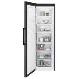 AEG Freestanding Tall Freezer - Black Steel - A++ rated - AGB728E5NB