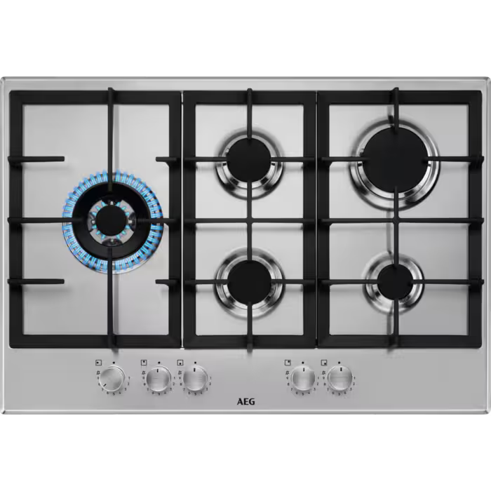 AEG slim 5 burner Gas Hob - 75cm - HGB75520SM