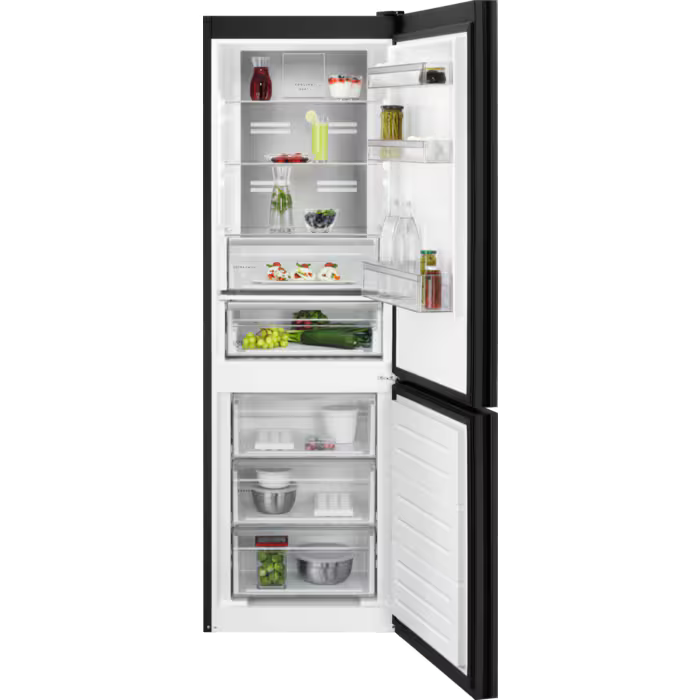 AEG Freestanding Tall Freezer - Black Steel - E rated - RCB732E7MG