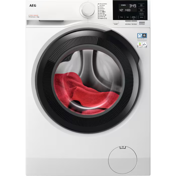 AEG 7000 Series Front loader Washing Machine - White - 8 kg - 1400RPM - A RATED - LFR71844B
